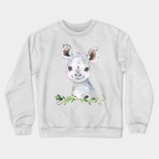 Cute Baby Rhino Crewneck Sweatshirt